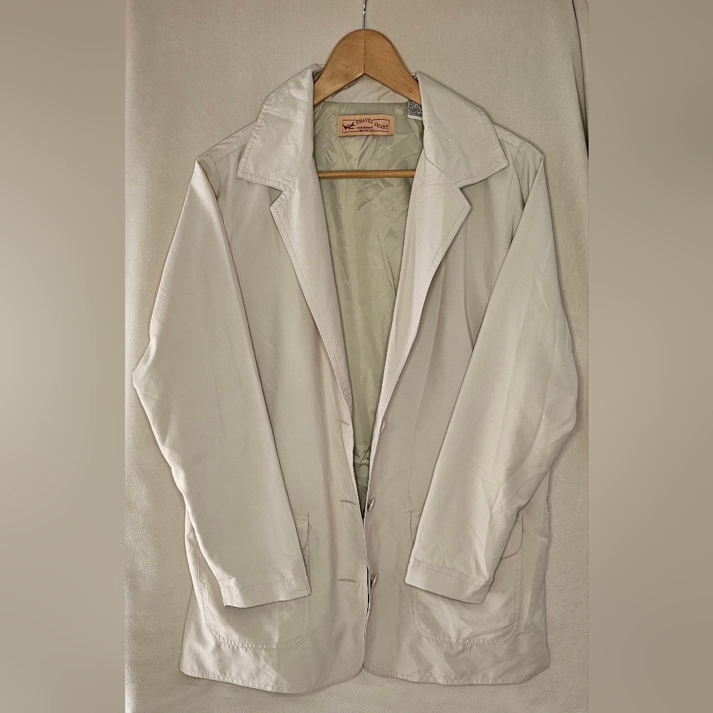 Vintage Womens Beige Travel Smart Jacket Size SM